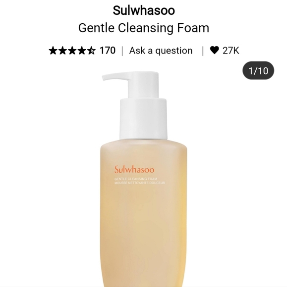 NIB SULWHASOO GENTLE CLEANSING FOAM - Picture 1 of 12